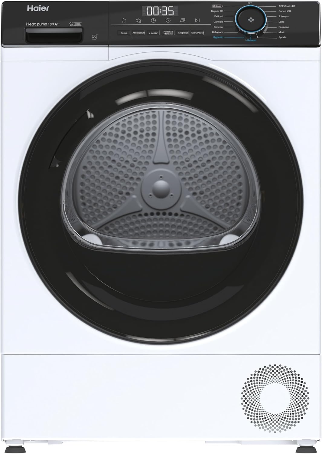 8059019082011_71U0aqg76aL__AC_SL1500__jpg.jpeg Asciugatrice Haier HD100-A2939E-IT 10 kg pompa di calore