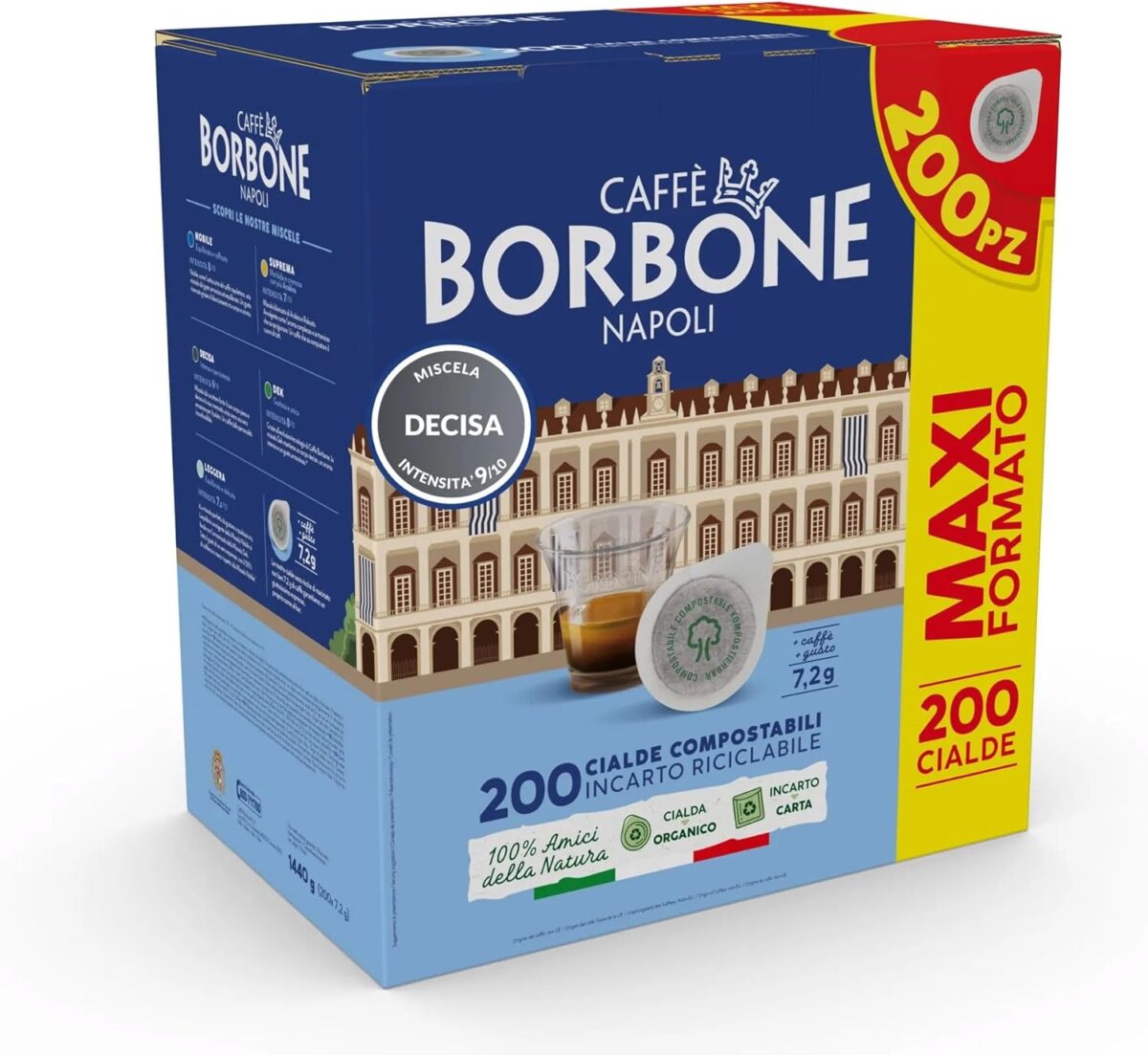 Caffè Borbone Miscela Decisa 200 cialde ESE 44mm