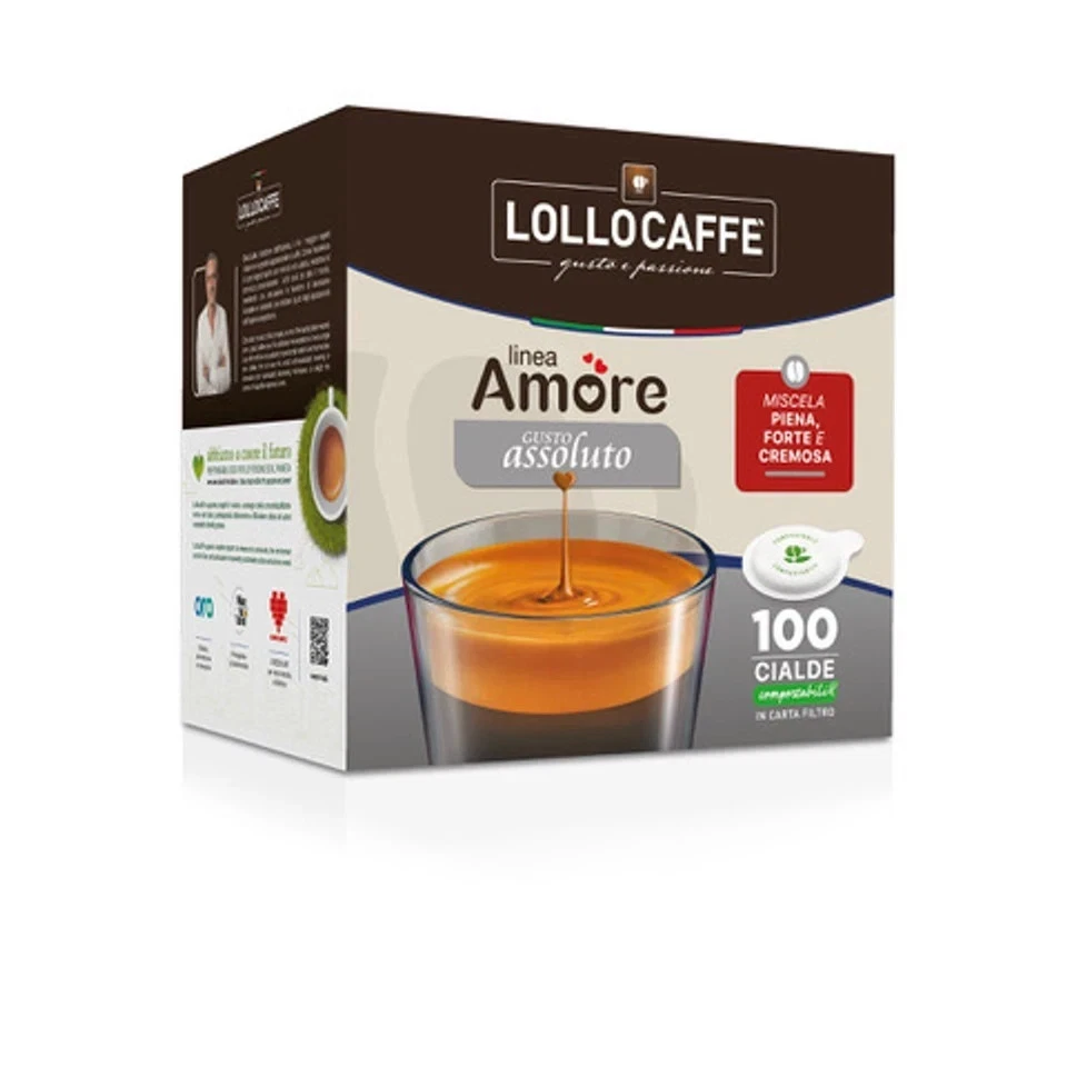 Lollocaffè Amore Assoluto 100 cialde ESE 44mm