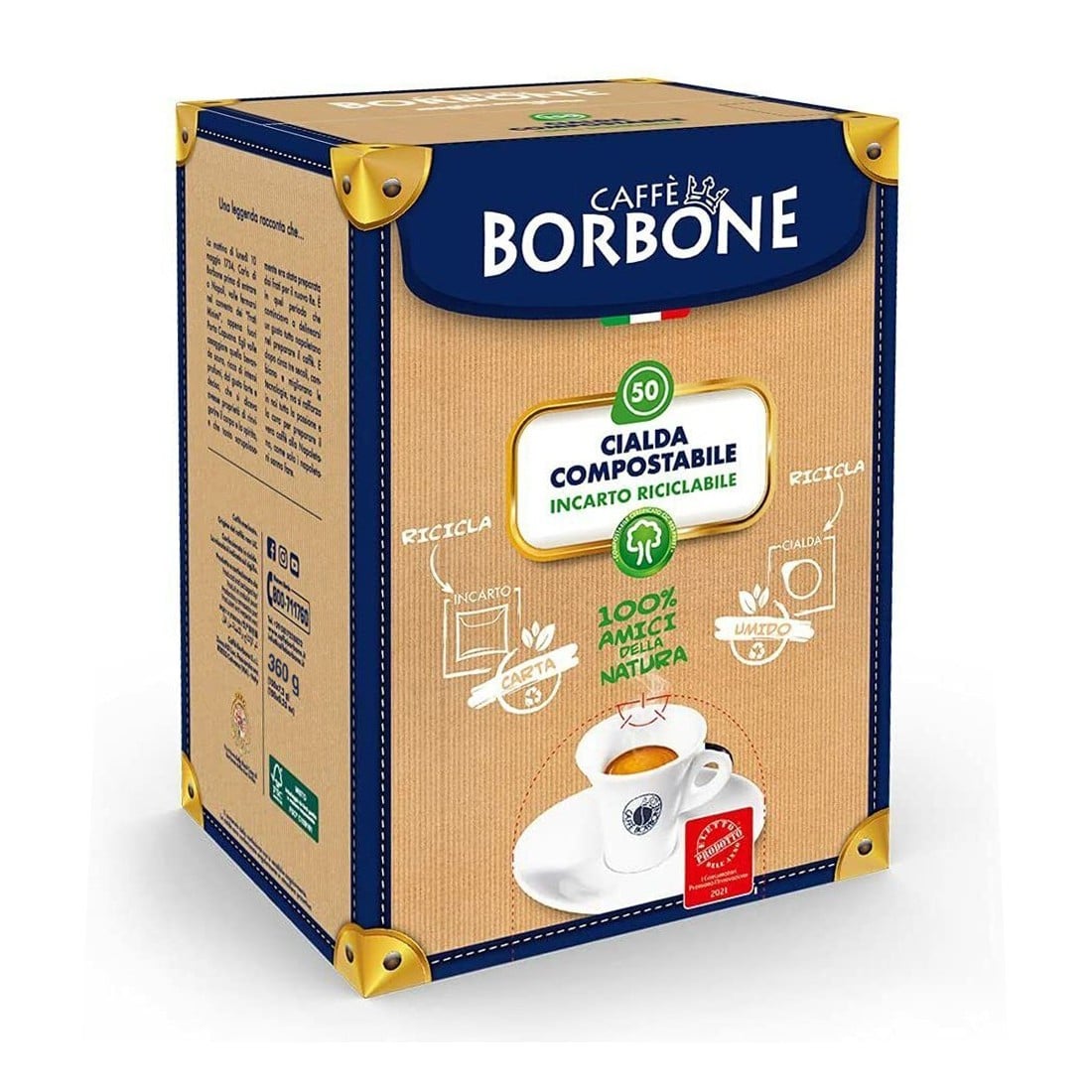 Caffè Borbone Miscela Blu 50 Cialde ESE 44 mm