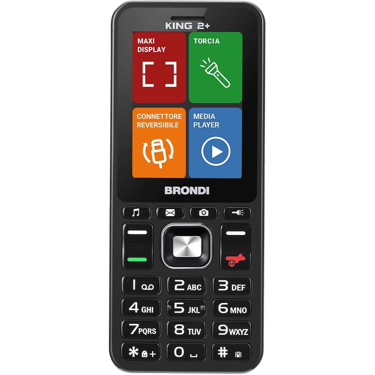 Cellulare Brondi King 2+ Black Dual SIM