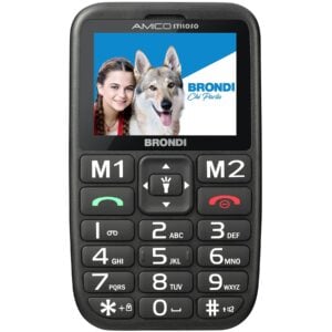 Cellulare Brondi Amico Stiloso Dual SIM Nero