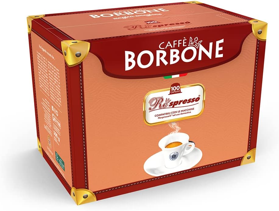 Capsule Caffè Borbone Respresso Miscela Blu 100 Capsule Compatibili Nespresso