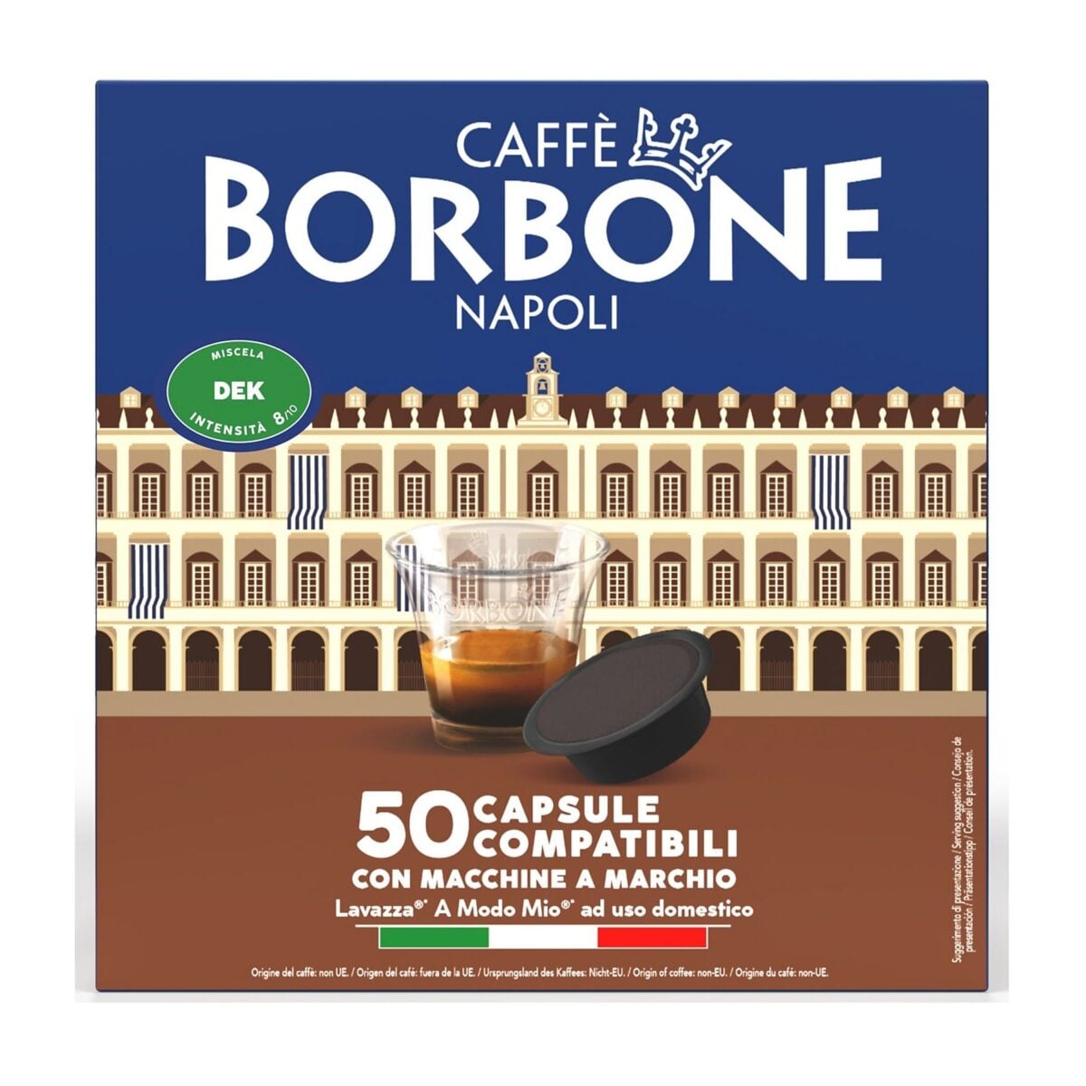 Caffè Borbone Dek 50 capsule A Modo Mio