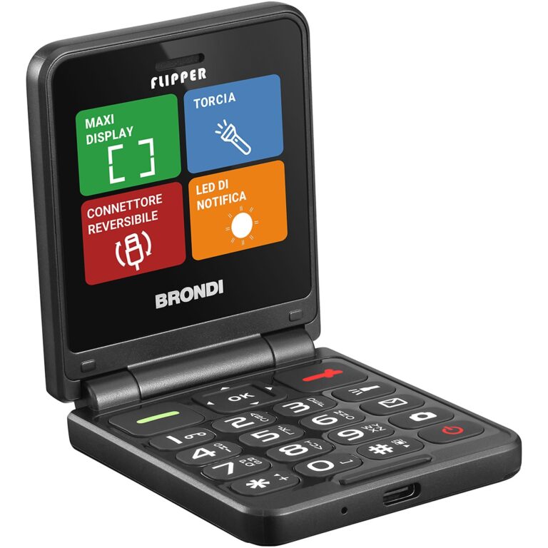 Cellulare Brondi Flipper Dual SIM Black Metal