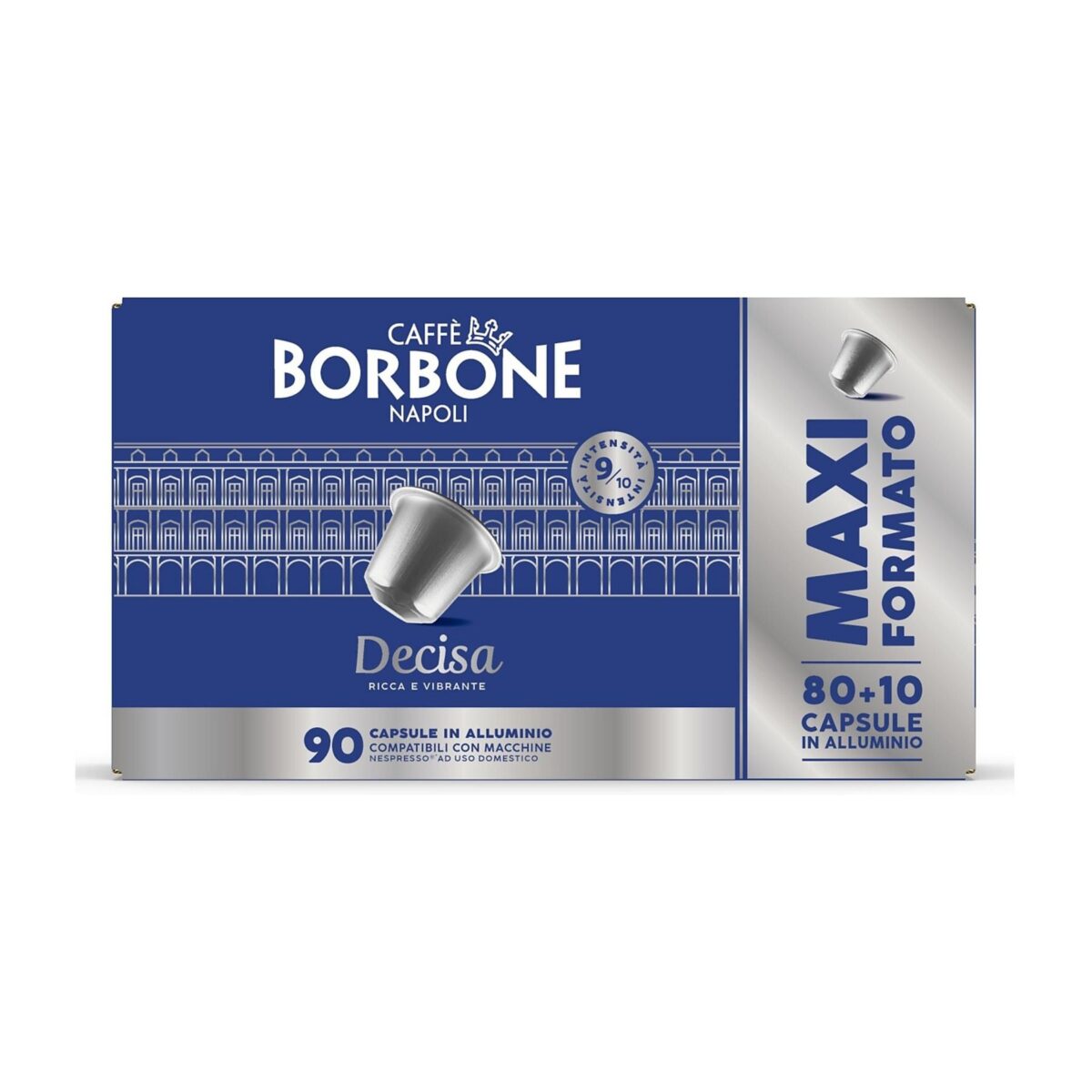 Caffè Borbone Miscela Decisa 90 capsule Nespresso alluminio
