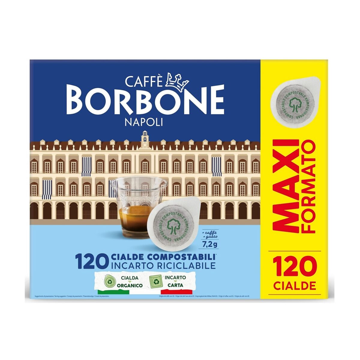 Caffè Borbone Miscela Suprema 120 cialde ESE 44mm