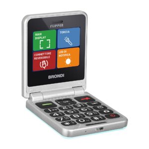 Cellulare Brondi Flipper Dual SIM Green Water Metal