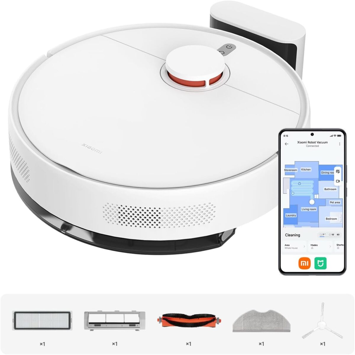 Robot aspirapolvere Xiaomi S40C 5000 Pa con lavaggio